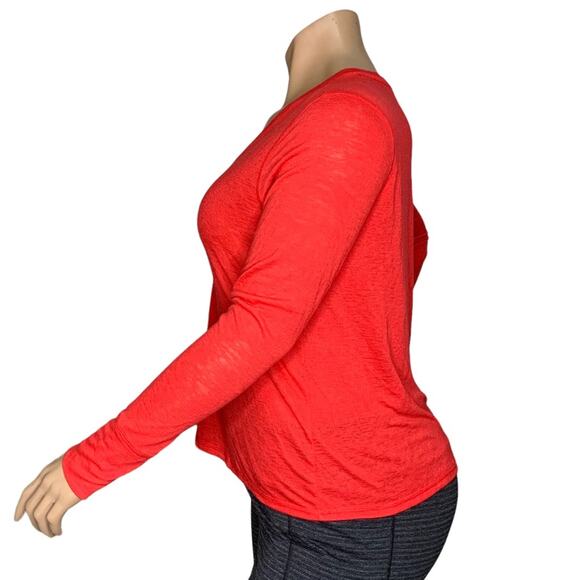 Victoria's Secret NWOT Pajama Top Long Sleeve Coral Size L - Picture 3 of 7